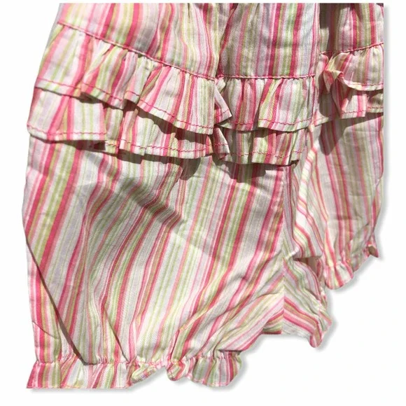 NWT 24 Month Embroidered Flower Butterfly Tee Striped Panty Toddler Infant Girls - Picture 3 of 10
